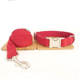 Pet Traction Collar Dog Collar (Option: Red Aset-L)