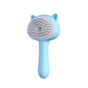 Hair Cleaning Brush With Mist Multifunctional Cat Grooming Brush Rechargeable Self Cleaning Slicker Brush For Pets Dogs & Catsb Pet Products (Option: 18x9.5x5cm-Blue)