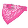 Adjustable Bandana Leather Pet Collar Triangle Scarf