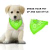 Adjustable Bandana Leather Pet Collar Triangle Scarf